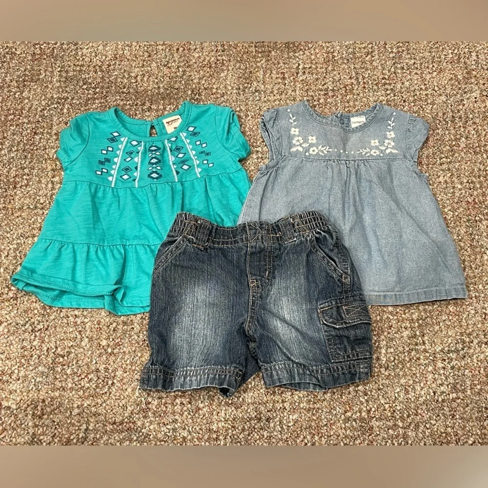 🌼4/$25🌼 Baby 9 Month Mixed Top & Shorts Bundle